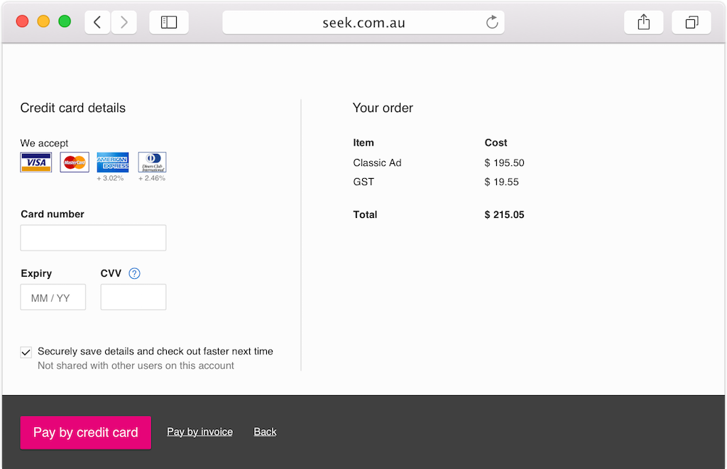 credit card payment form re design by vedran arnautovic credit card payment form design
